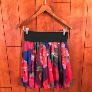 Bright Floral Patterned Skirt